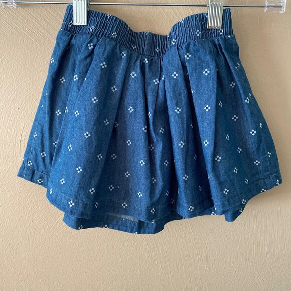 Copper Key Youth Blue Denim Mid-rise Drawstring Elastic Waist Mini Skirt Sz 4 - Picture 5 of 9